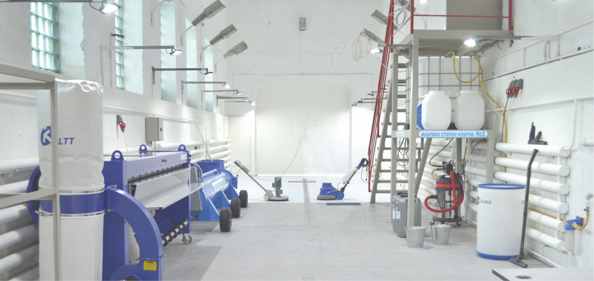 Профессиональная стирка ковров на фабрике в Алматы